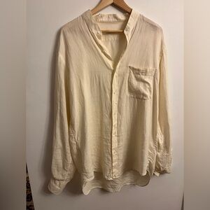 Principe di Firenze Linen Shirt Yellow XL